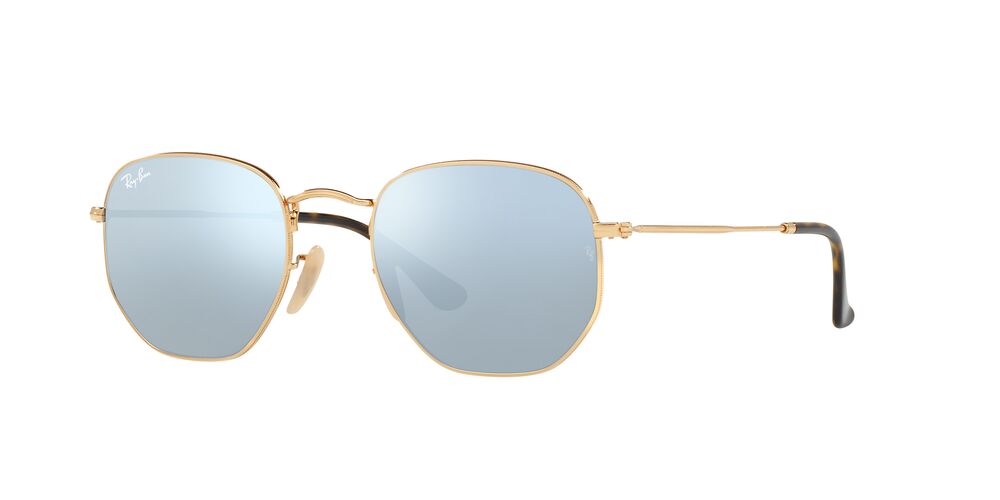 Anteojos De Sol Ray-Ban 0RB3548N Hexagonal Gris/Dorado