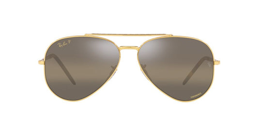Anteojos De Sol Ray-Ban 0RB3625 New Aviator Café/Dorado