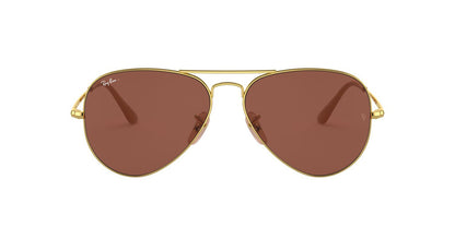 Anteojos De Sol Ray-Ban 0RB3647M Aviator Metal Ii Dorado/Violeta