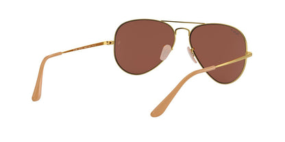 Anteojos De Sol Ray-Ban 0RB3647M Aviator Metal Ii Dorado/Violeta