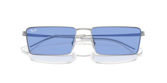Anteojos De Sol Ray-Ban 0RB3741 Emy Plateado/Azul