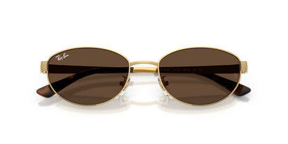 Anteojos De Sol Ray-Ban 0RB3774D Arista Dark Brown Café/Dorado