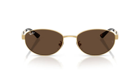 Anteojos De Sol Ray-Ban 0RB3774D Arista Dark Brown Café/Dorado