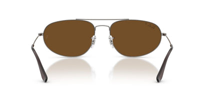 Anteojos De Sol Ray-Ban RB3945 Gunmetal Brown Polar Marron/Gris