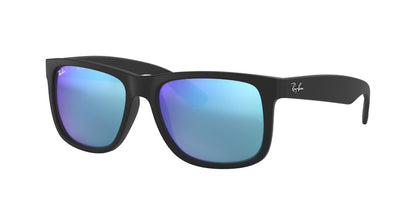 Anteojos De Sol Ray-Ban 0RB4165 Justin Negro/Azul