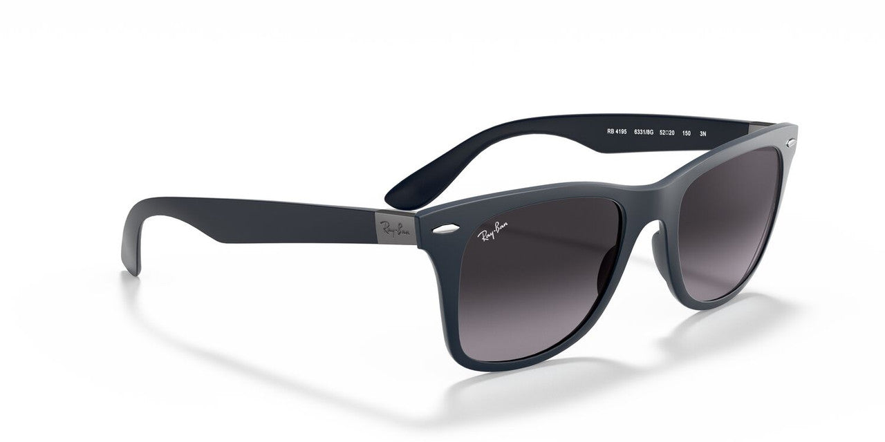 Anteojos De Sol Ray-Ban 0RB4195 Wayfarer Liteforce Azul/Gris