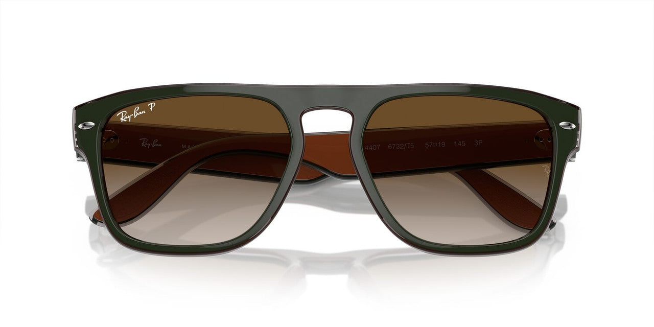 Anteojos De Sol Ray-Ban 0RB4407 Verde/Café