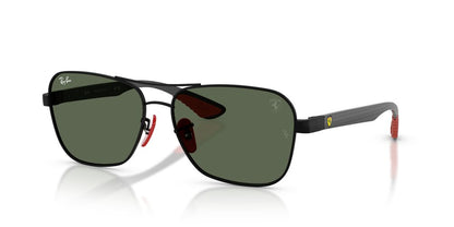 Anteojos De Sol Ray-Ban RB8336M Matte Black Dark Green Verde/Negro