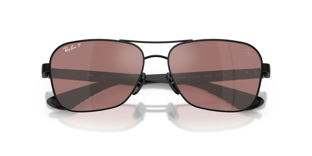Anteojos De Sol Ray-Ban RB8336M Black Purple Mir Silver Polar Violeta/Negro