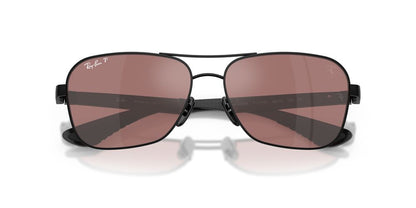 Anteojos De Sol Ray-Ban RB8336M Black Purple Mir Silver Polar Violeta/Negro
