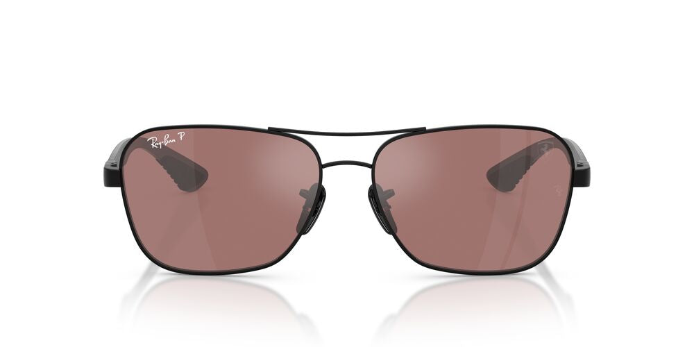 Anteojos De Sol Ray-Ban RB8336M Black Purple Mir Silver Polar Violeta/Negro
