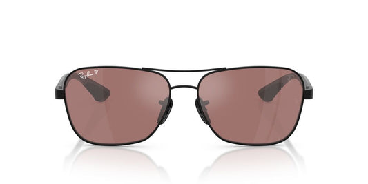 Anteojos De Sol Ray-Ban RB8336M Black Purple Mir Silver Polar Violeta/Negro