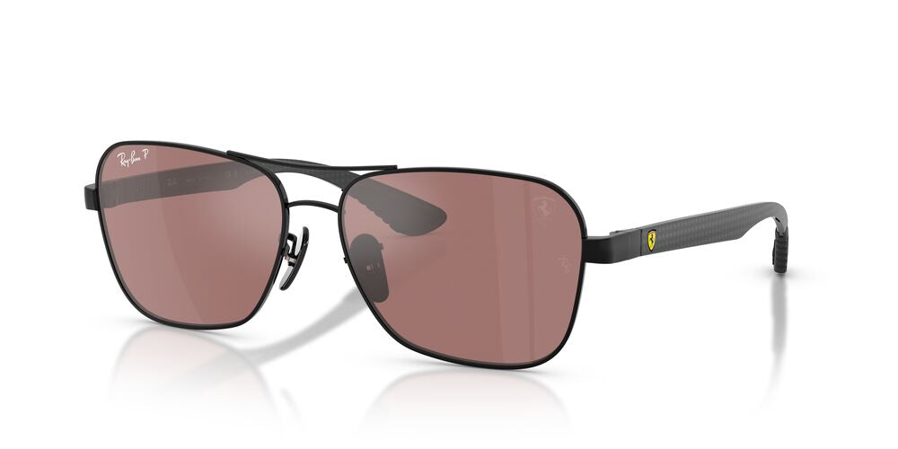 Anteojos De Sol Ray-Ban RB8336M Black Purple Mir Silver Polar Violeta/Negro