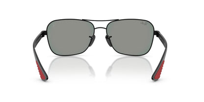 Anteojos De Sol Ray-Ban RB8336M Matte Black Dark Grey Mirror Blue/Red Purpura/Negro