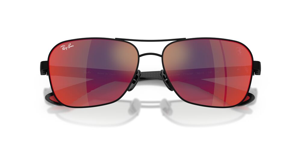 Anteojos De Sol Ray-Ban RB8336M Matte Black Dark Grey Mirror Blue/Red Purpura/Negro