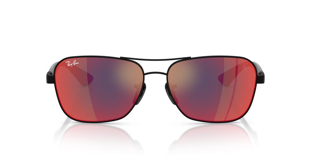Anteojos De Sol Ray-Ban RB8336M Matte Black Dark Grey Mirror Blue/Red Purpura/Negro