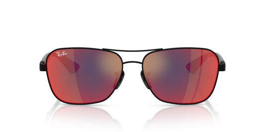Anteojos De Sol Ray-Ban RB8336M Matte Black Dark Grey Mirror Blue/Red Purpura/Negro
