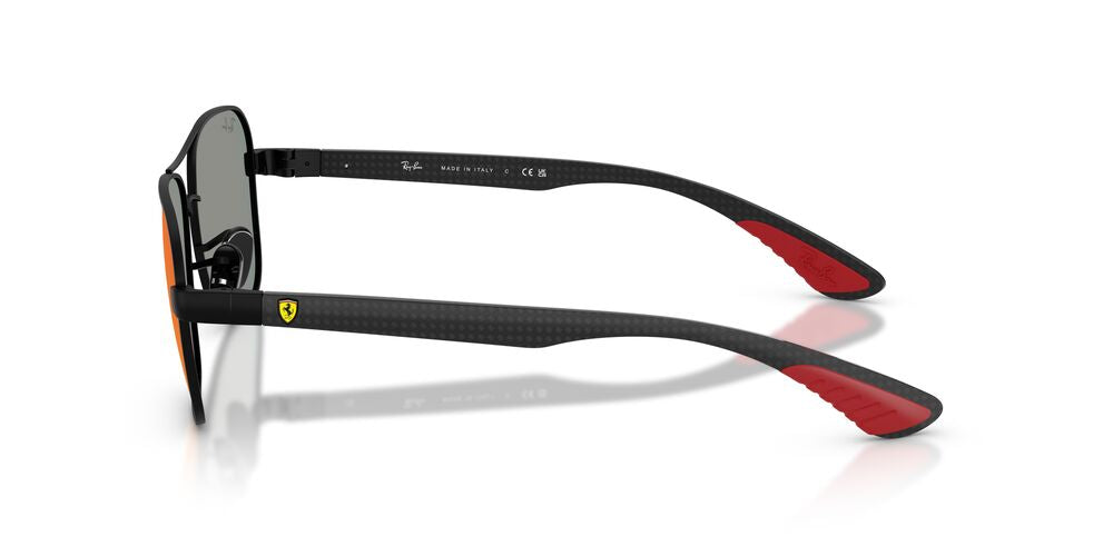 Anteojos De Sol Ray-Ban RB8336M Matte Black Dark Grey Mirror Blue/Red Purpura/Negro
