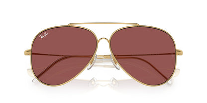 Anteojos De Sol Ray-Ban 0RBR0101S Aviator Reverse Dorado/Burdeos