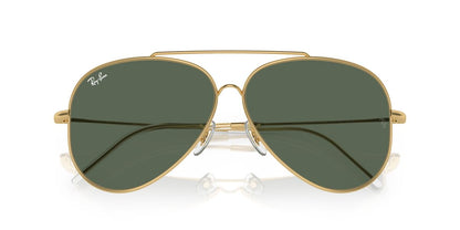 Anteojos De Sol Ray-Ban 0RBR0101S Aviator Reverse Dorado/Verde