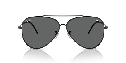 Anteojos De Sol Ray-Ban 0RBR0101S Aviator Reverse Negro/Gris