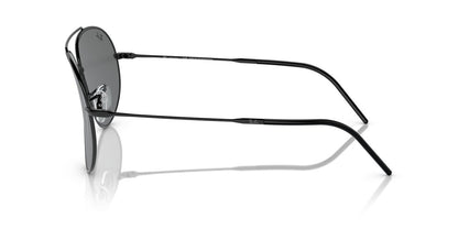 Anteojos De Sol Ray-Ban 0RBR0101S Aviator Reverse Negro/Gris