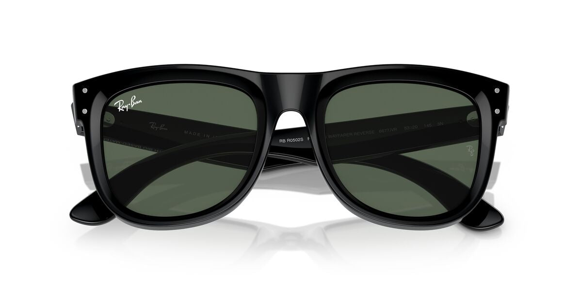 Anteojos De Sol Ray-Ban 0RBR0502S Wayfarer Reverse Negro/Verde