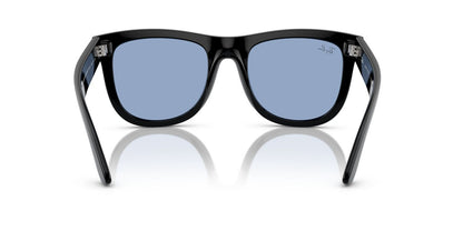 Anteojos De Sol Ray-Ban 0RBR0502S Wayfarer Reverse Negro/Celeste