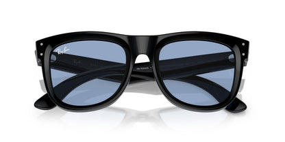 Anteojos De Sol Ray-Ban 0RBR0502S Wayfarer Reverse Negro/Celeste