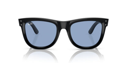 Anteojos De Sol Ray-Ban 0RBR0502S Wayfarer Reverse Negro/Celeste