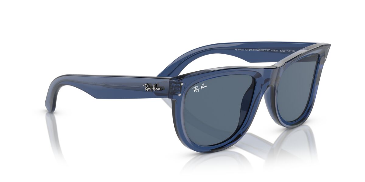 Anteojos De Sol Ray-Ban 0RBR0502S Wayfarer Reverse Azul/Azul
