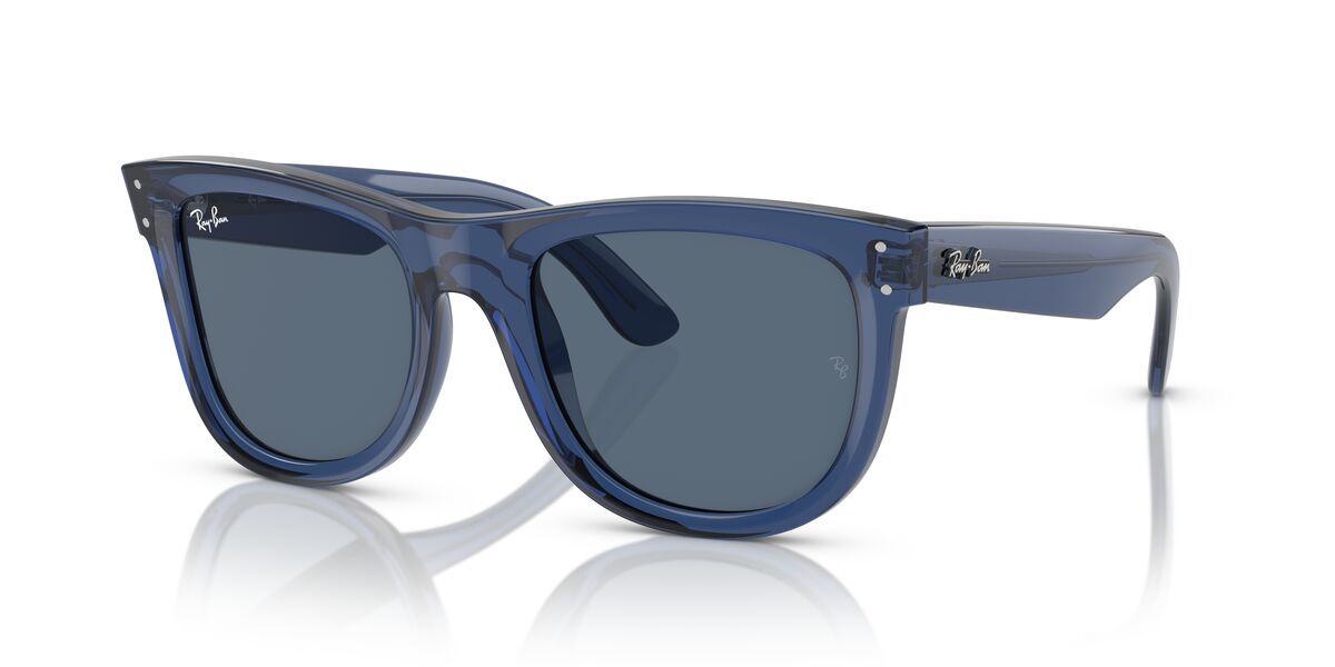 Anteojos De Sol Ray-Ban 0RBR0502S Wayfarer Reverse Azul/Azul