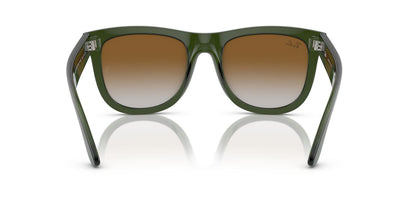 Anteojos De Sol Ray-Ban 0RBR0502S Wayfarer Reverse Verde/Café