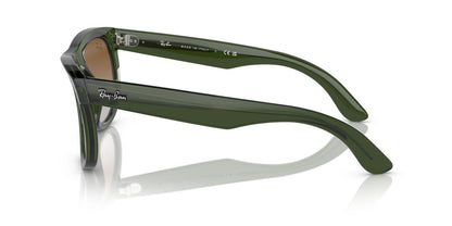 Anteojos De Sol Ray-Ban 0RBR0502S Wayfarer Reverse Verde/Café