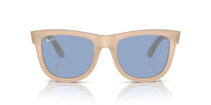 Anteojos De Sol Ray-Ban 0RBR0502S Wayfarer Reverse Beige/Celeste