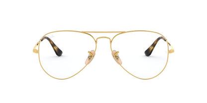 Anteojos Ópticos Ray-Ban 0RX6489 Aviator Dorado