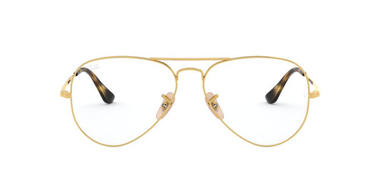 Anteojos Ópticos Ray-Ban 0RX6489 Aviator Dorado
