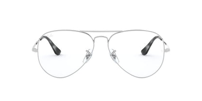 Anteojos Ópticos Ray-Ban 0RX6489 Aviator Plateado