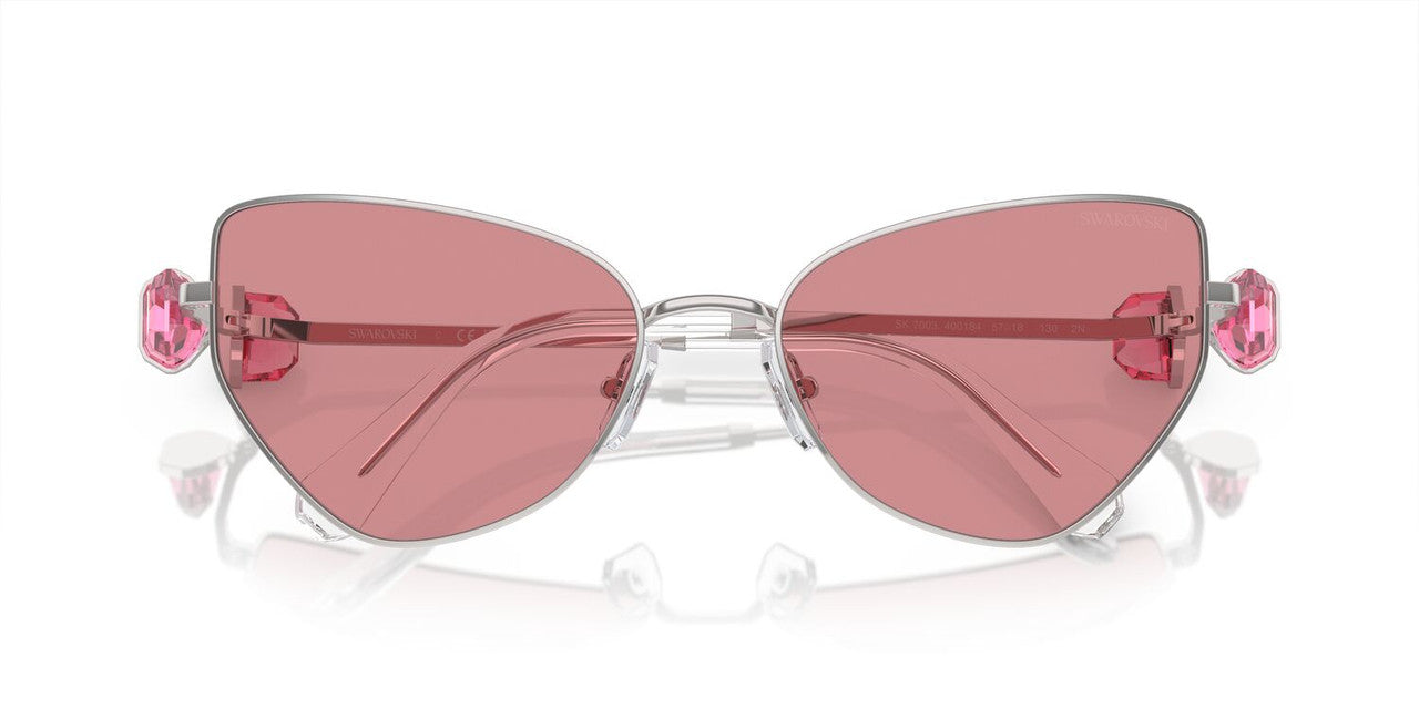 Anteojos De Sol Swarovski 0SK7003 Plateado/Rosa