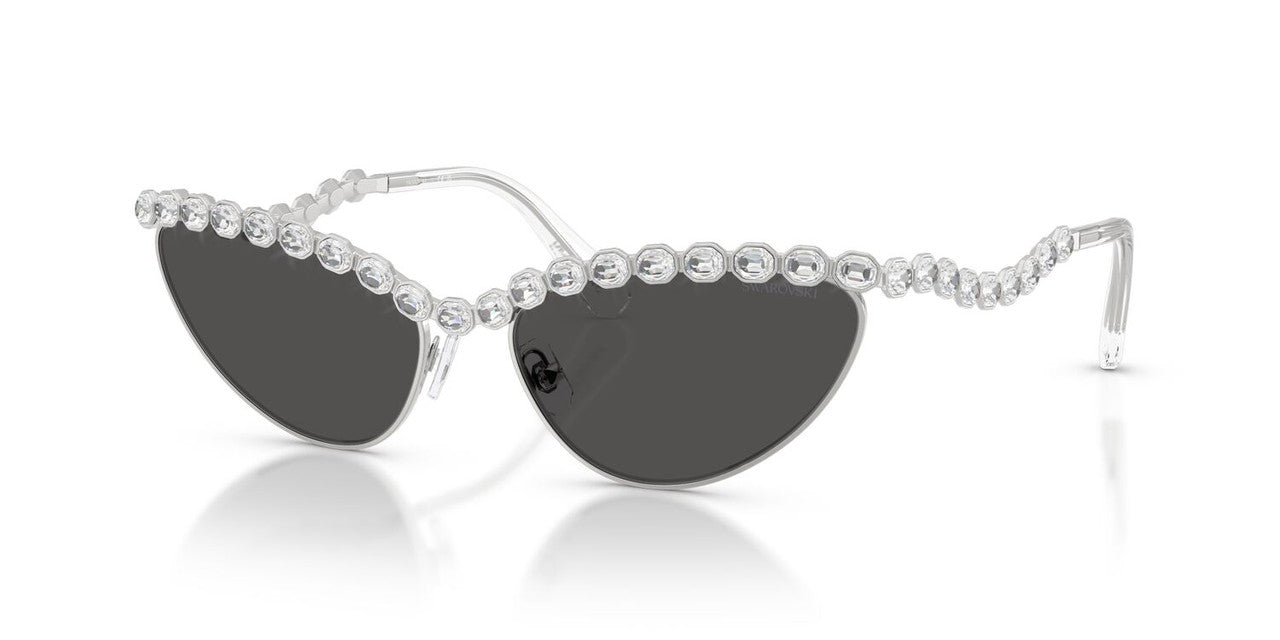 Anteojos De Sol Swarovski 0SK7030 Plateado/Gris