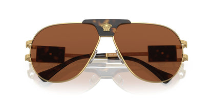 Anteojos De Sol Versace 0VE2252 Café/Dorado