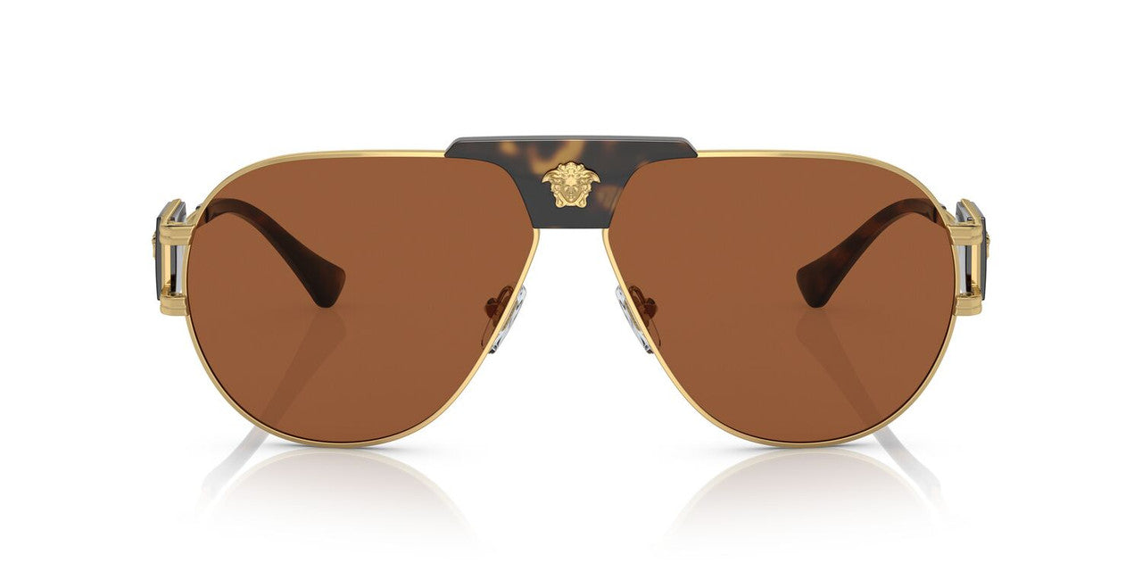 Anteojos De Sol Versace 0VE2252 Café/Dorado