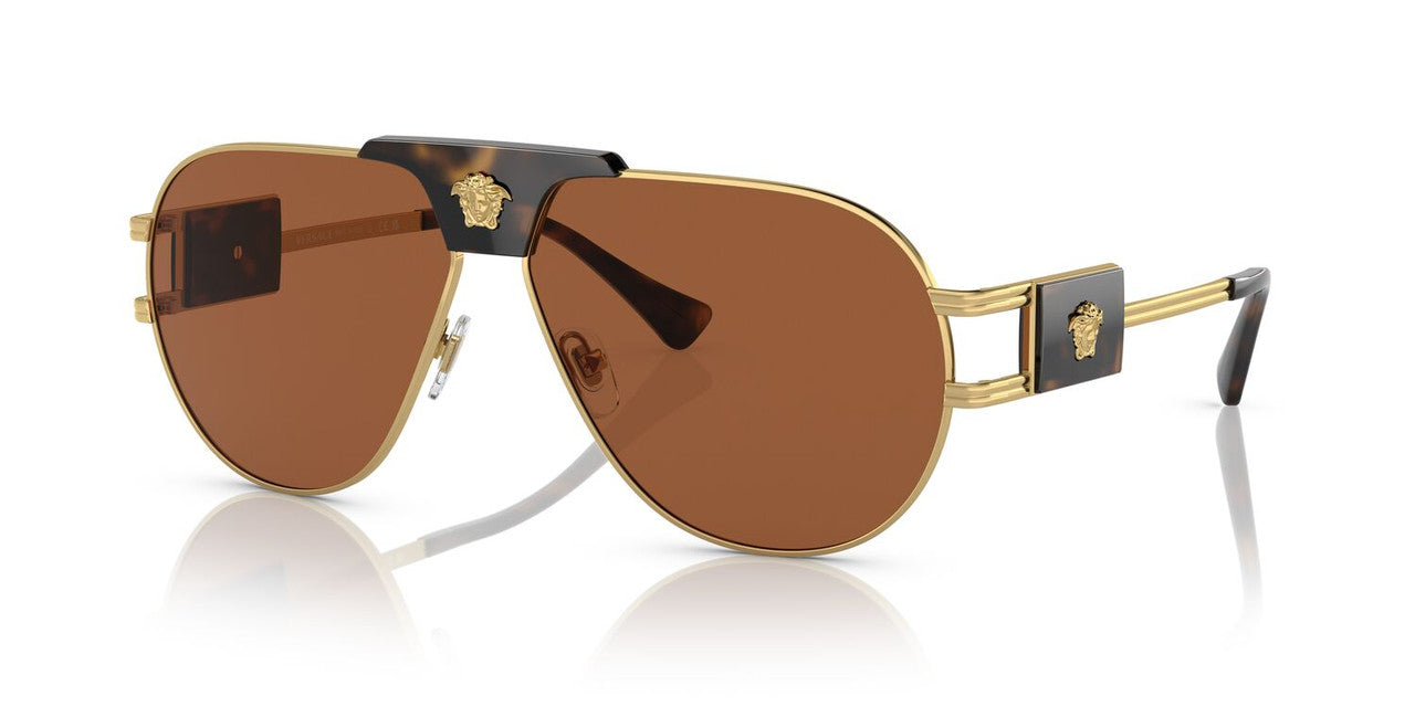 Anteojos De Sol Versace 0VE2252 Café/Dorado