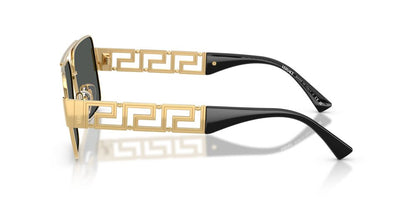 Anteojos De Sol Versace 0VE2290 Gold Dark Grey Gris/Dorado