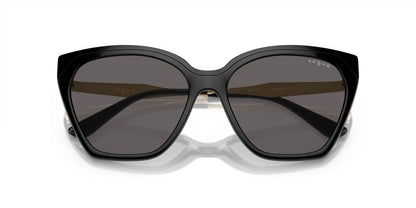 Anteojos De Sol Vogue VO5521S Black Black Smoke Negro/Negro