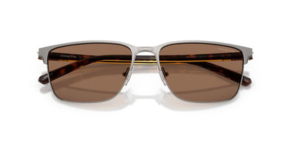 Anteojos De Sol Arnette 0AN3094 Hampere Brushed Gunmetal Dark Brown Café/Gris