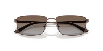 Anteojos De Sol Emporio Armani EA2169 Matte Bronze Grey Gradient Brown Café/Café