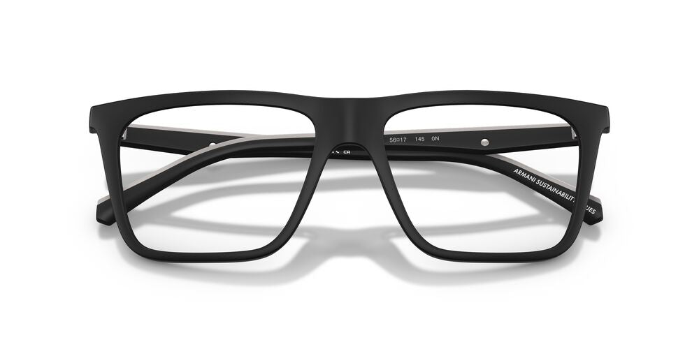 Anteojos Ópticos Clip On Emporio Armani 0EA4258 Matte Black Clear Sin Color/Negro