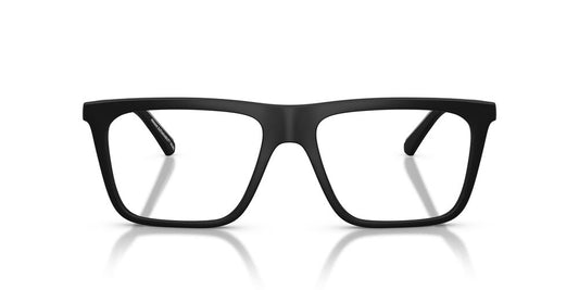 Anteojos Ópticos Clip On Emporio Armani 0EA4258 Matte Black Clear Sin Color/Negro