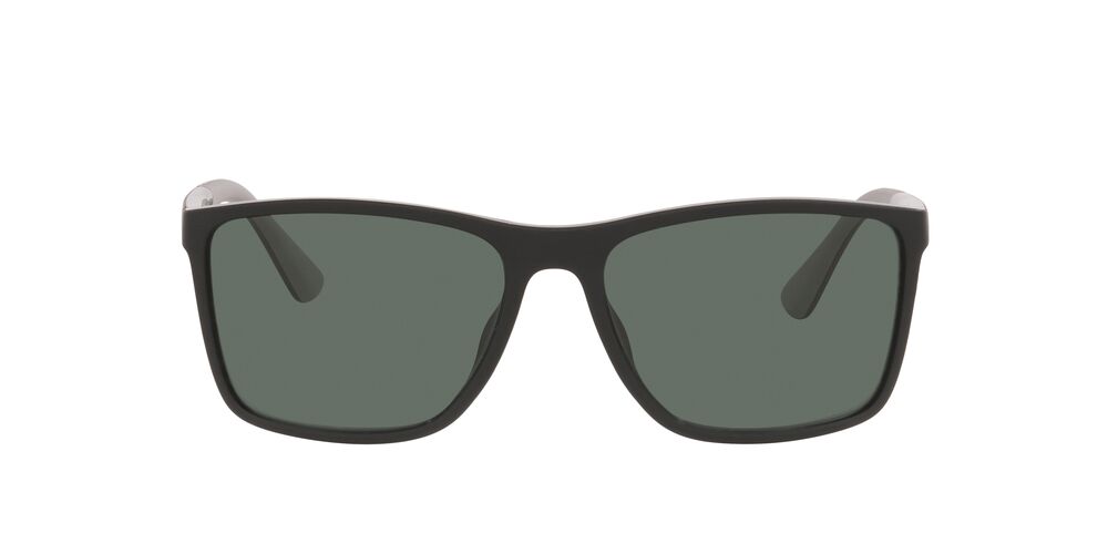 Anteojos De Sol Jean Monnier 0J84172 Matte Black Dark Green Verde/Negro